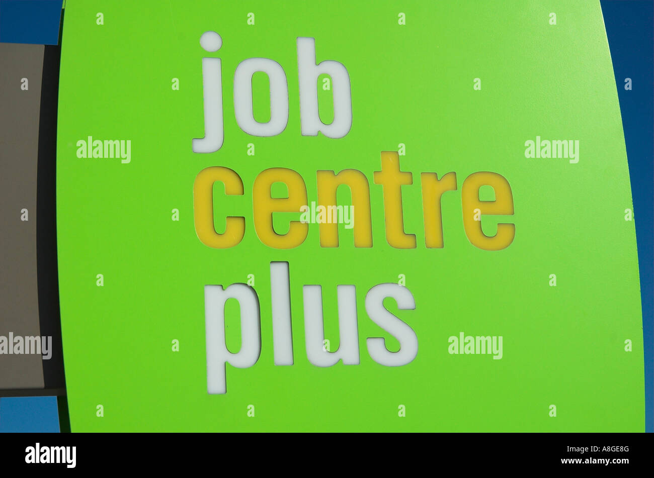 Jobcentre Plus sign Stock Photo Alamy