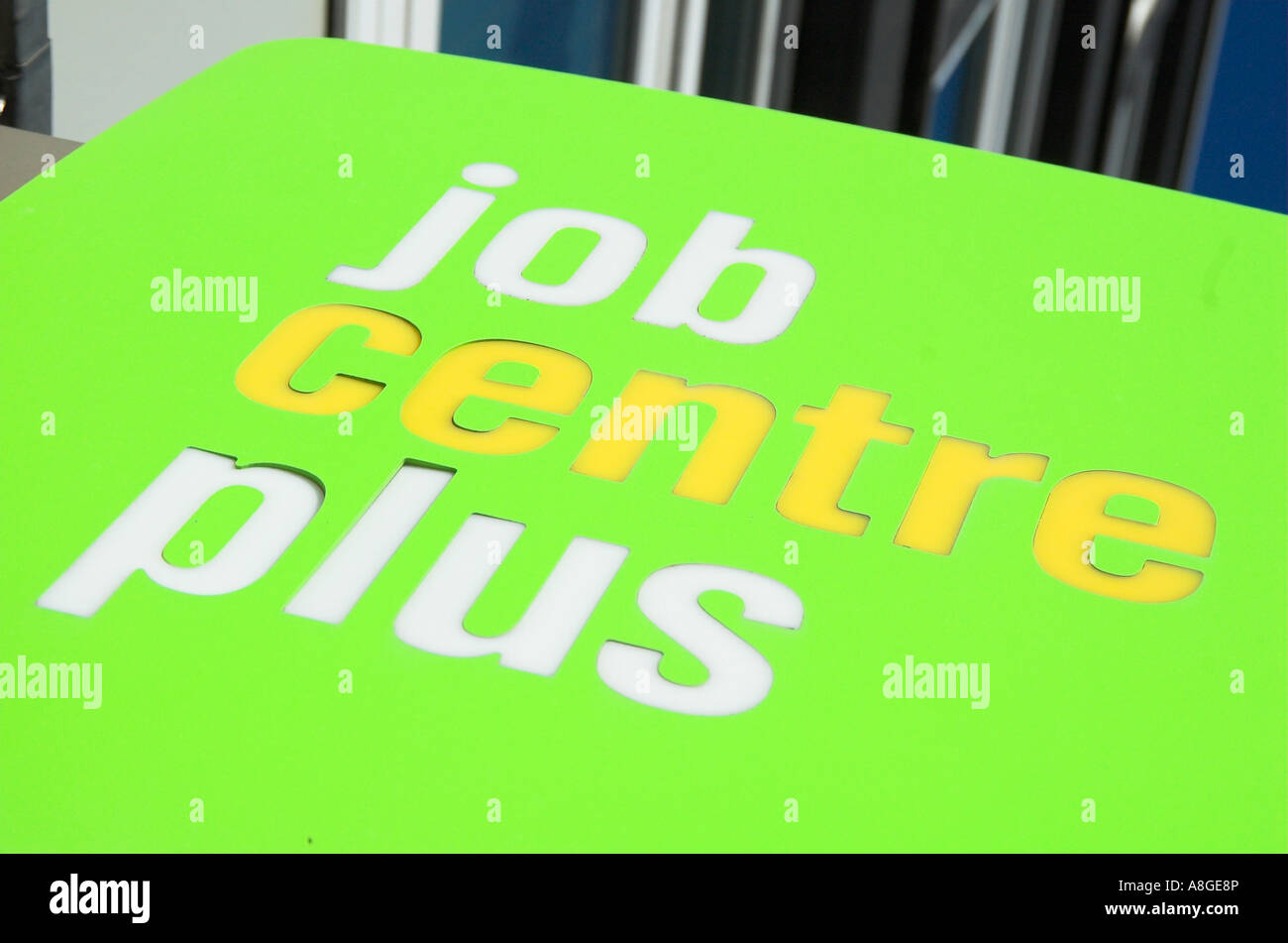 Jobcentre Plus sign Stock Photo Alamy