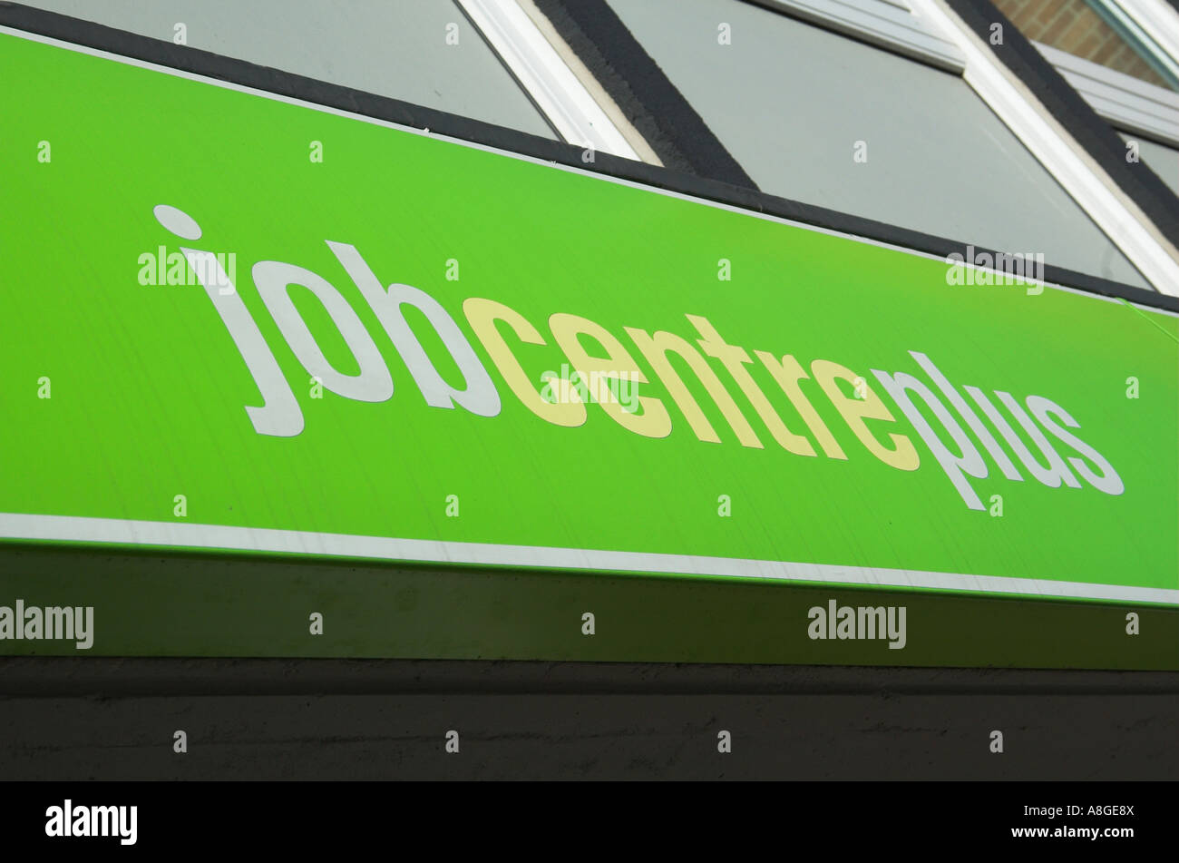 Jobcentre Plus sign Stock Photo Alamy