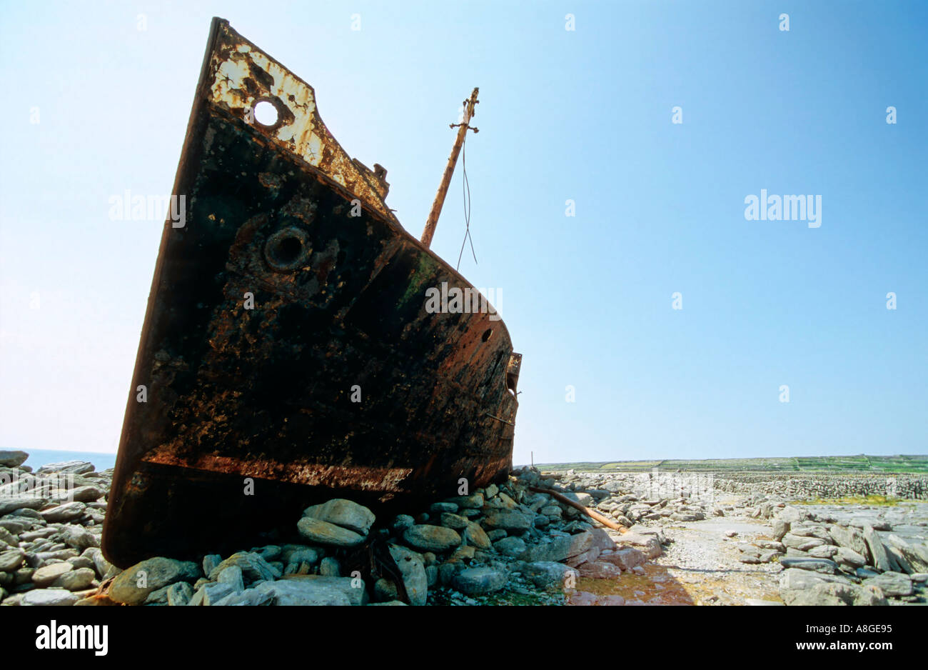 Ship wreck on aran islands hi-res stock photography and images - Alamy