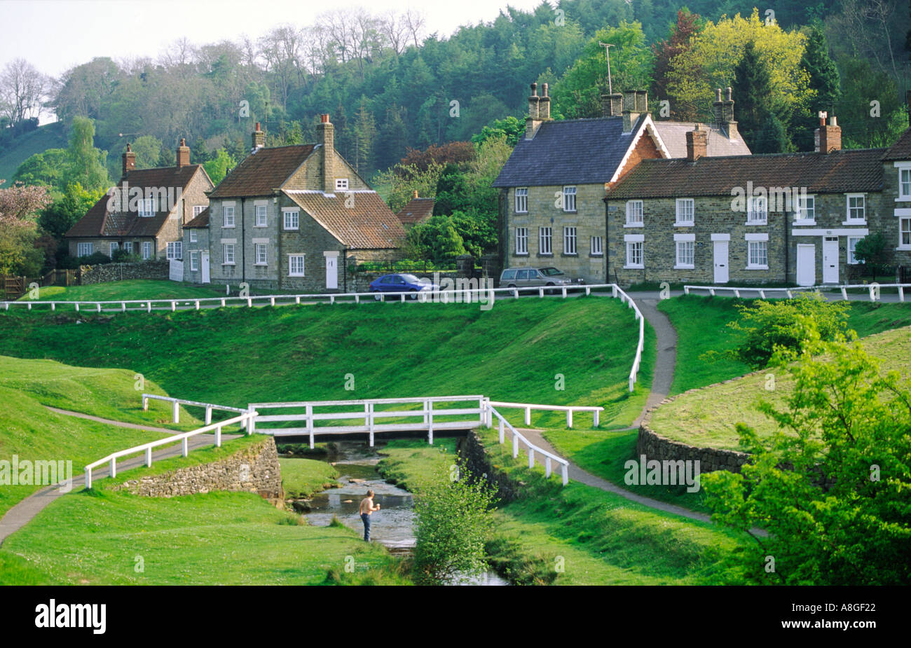 The village of Hutton le Hole in the North York Moors National Park