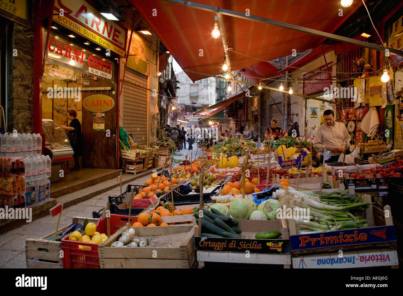 Vucciria Market Palermo Sicily Italy Stock Photo - Alamy