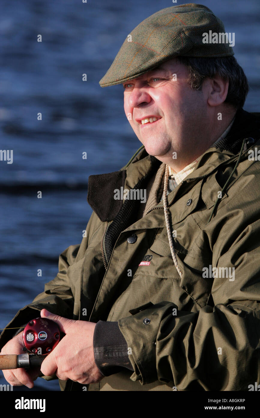 "Stuart Cornthwaite Salmon fishing on the River Annan in November 2006 Stock Photo Alamy