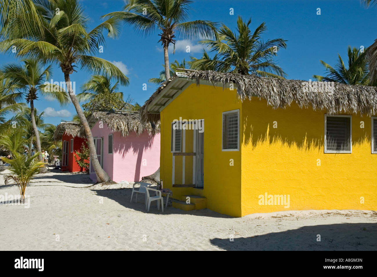 Yellow Pink And Vermillion Beach Houses