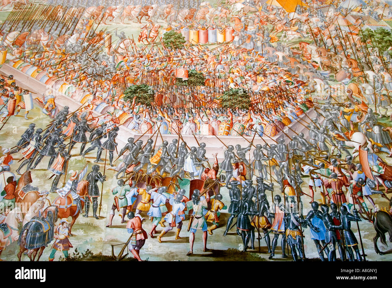 Paintings In The Room Of The Battles In The Monastery Of San Lorenzo El paintings-in-the-room-of-the-battles-in-the-monastery-of-san-lorenzo-el