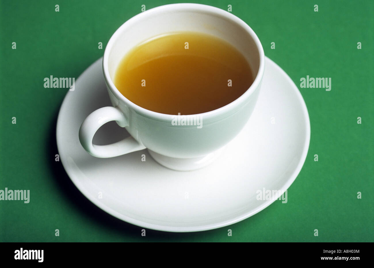 Cup of green tea Stock Photo
