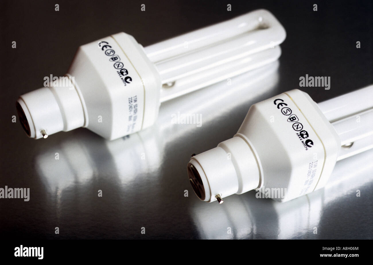Domestic low energy light bulbs Stock Photo Alamy