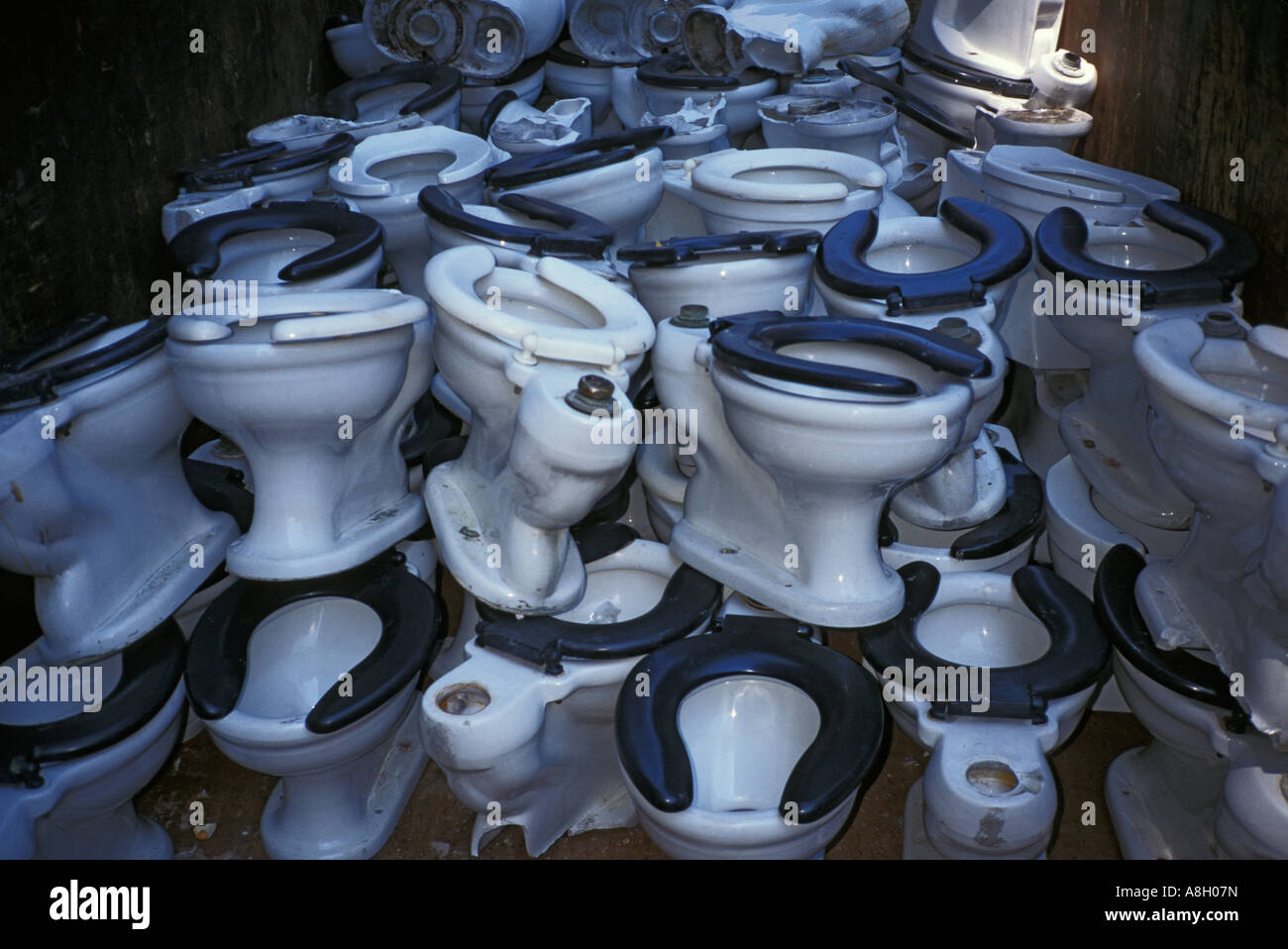 toilets midtown NYC Stock Photo