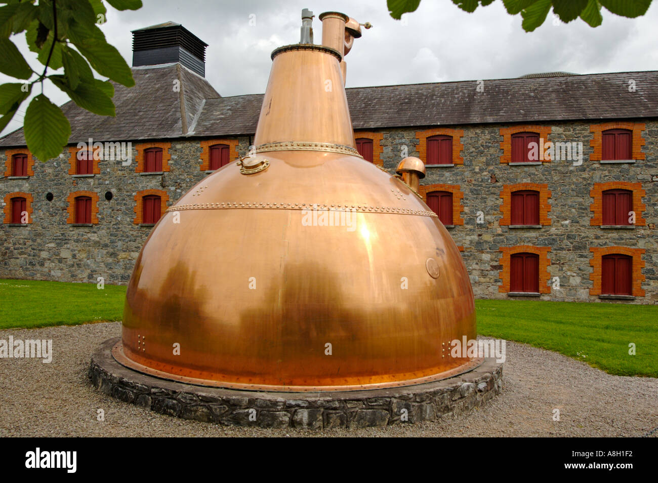Ireland, County Cork, Old Midleton Distillery, Copper vat Stock Photo