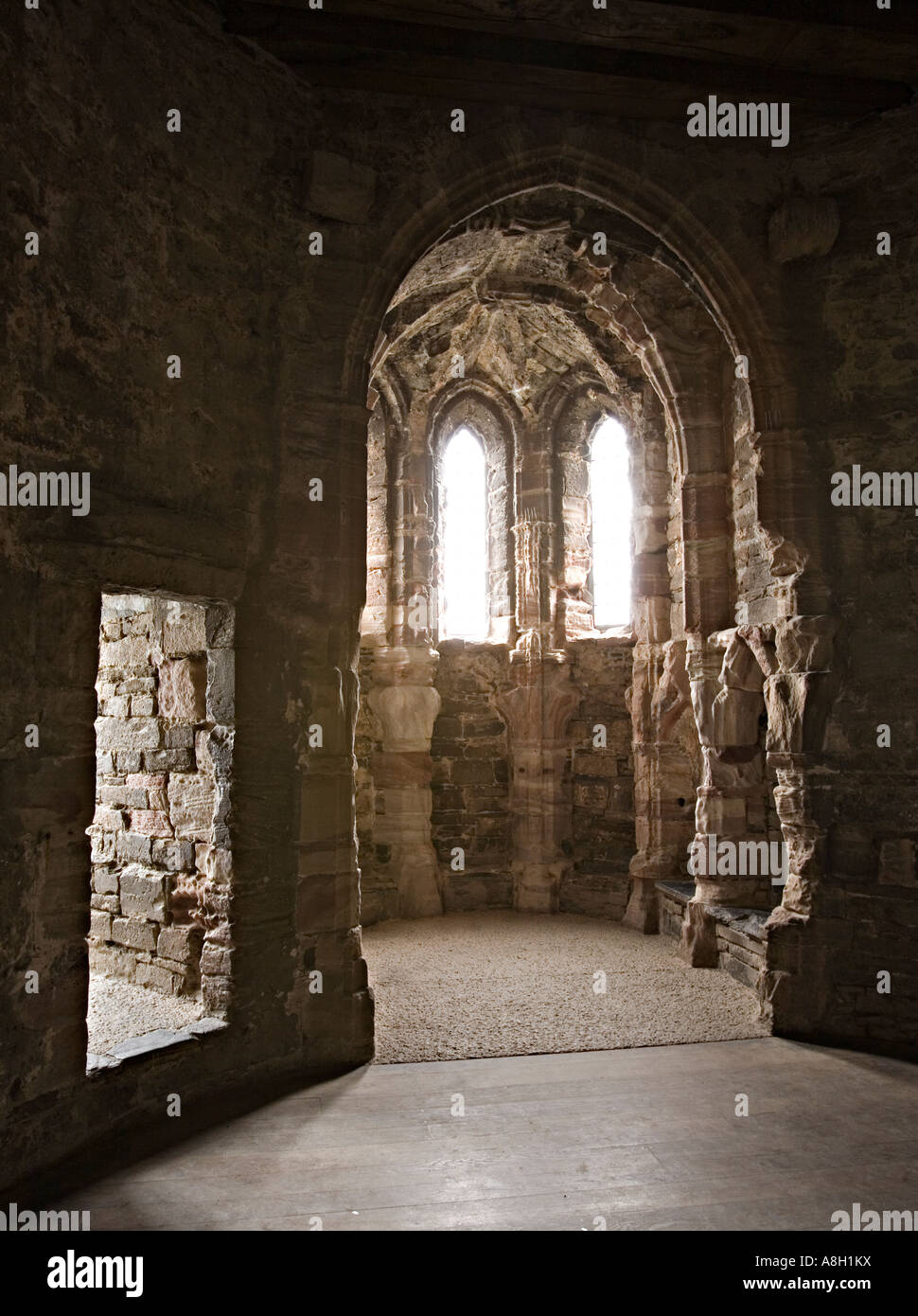 The Chapel in Chapel Tower Conwy Castle Conwy Wales UK Stock Photo