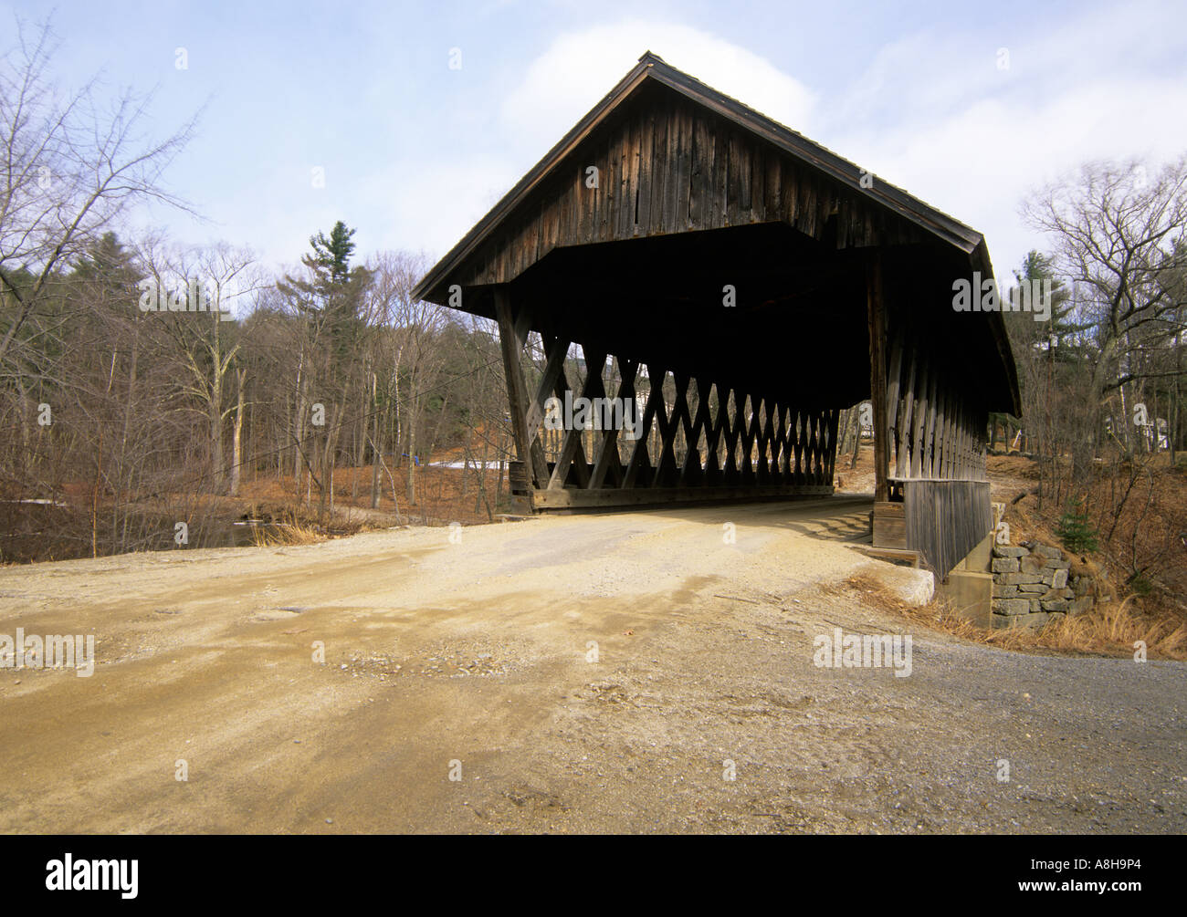 Keniston Covered Bridge Located in Andover New Hampshire USA North America US NH travel northeast nh new england Stock Photo