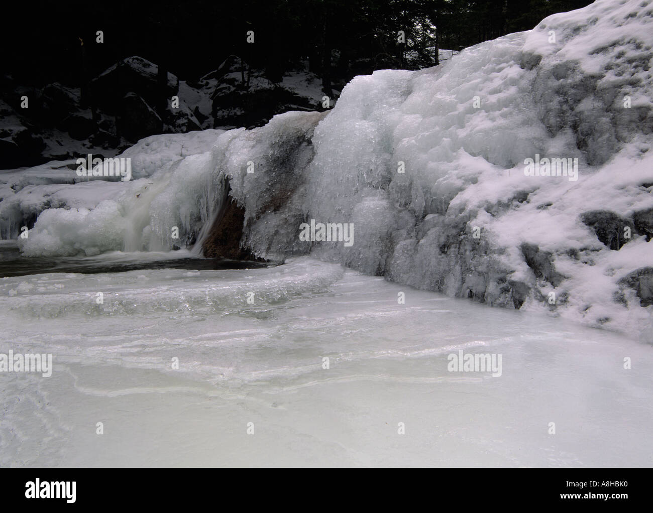 Diana's Bath in Bartlett, New Hampshire USA. Diana's Baths is a series ...