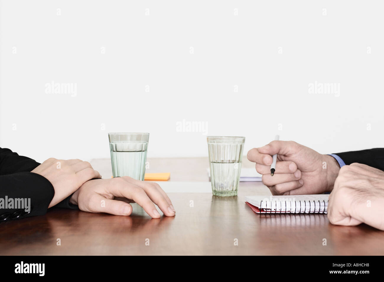 Two People In Business Meeting Stock Photo
