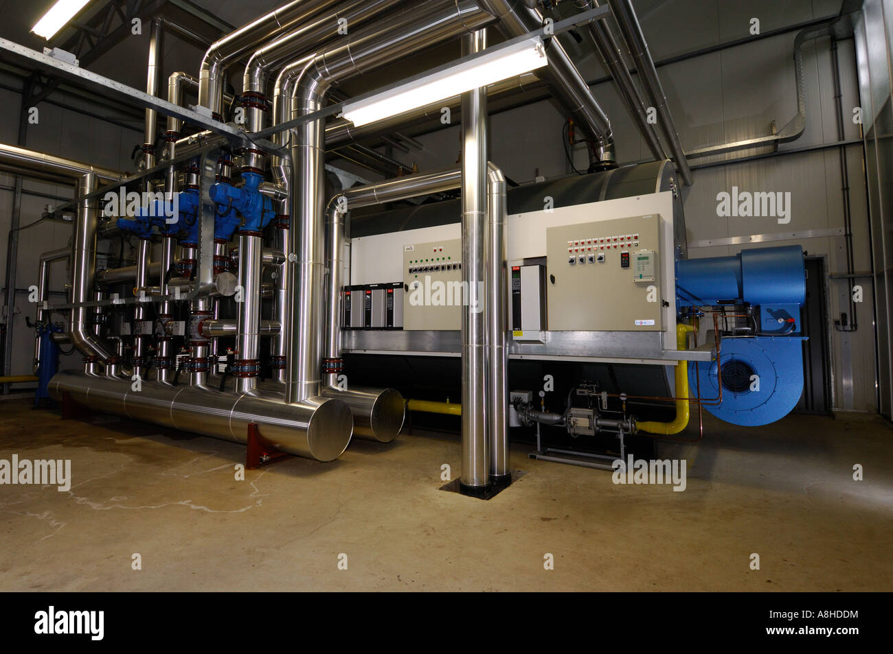 Kettle heating systeem house from a Greenhouse boiler place Westland