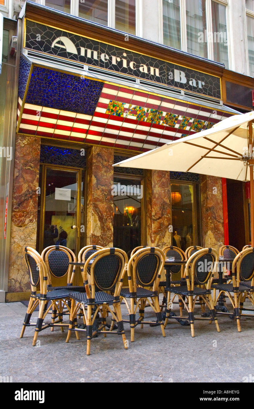 American Bar in central Vienna Austria Europe Stock Photo