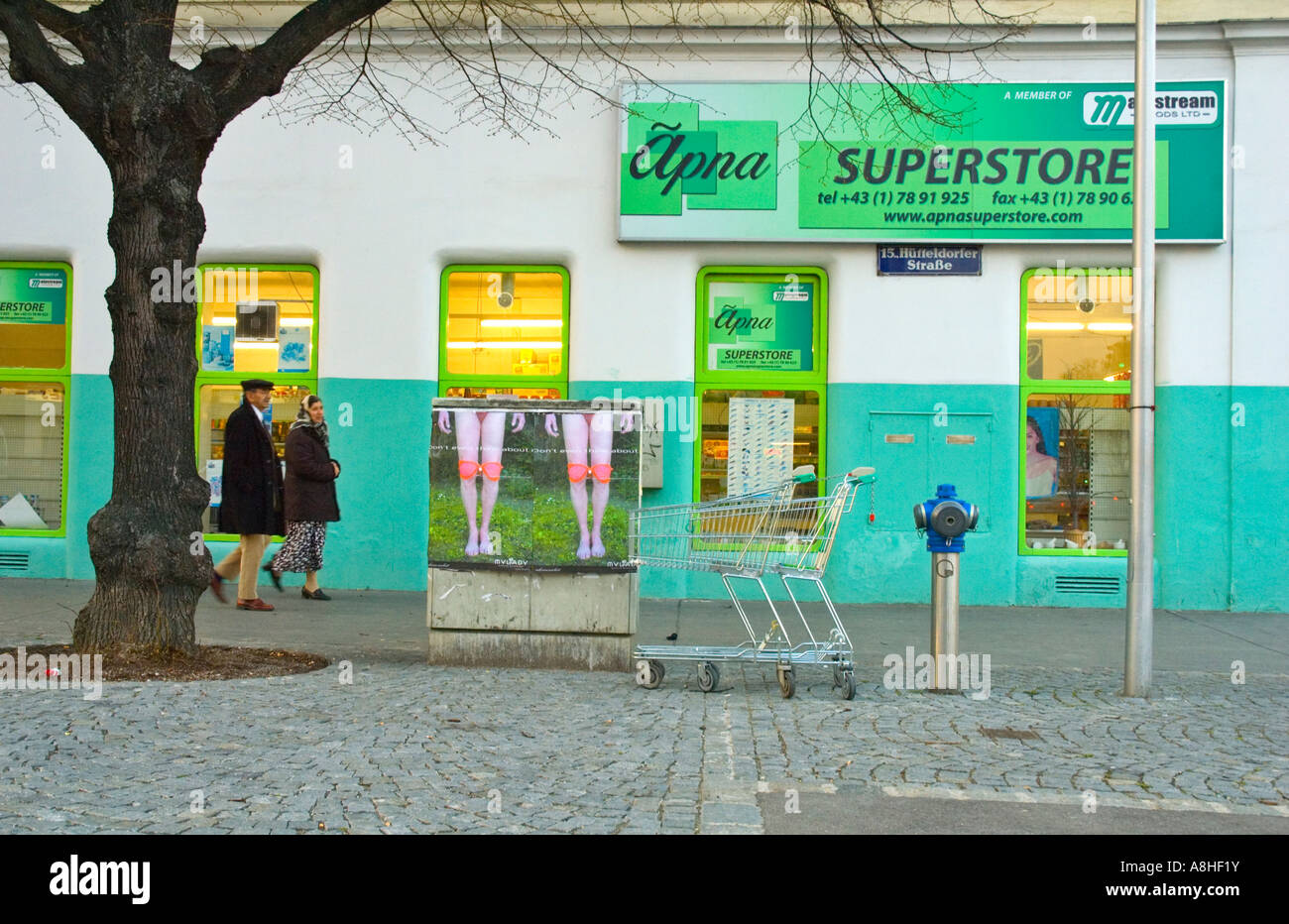 Near Burggasse Stadthalle station Neubau Vienna Austria EU Stock Photo