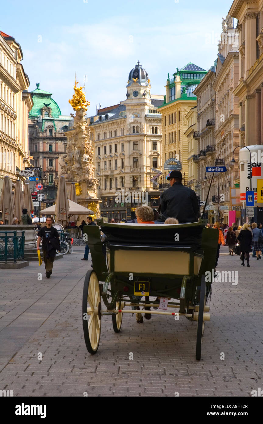 Am Graben pedestrian street central Vienna Austria EU Stock Photo - Alamy