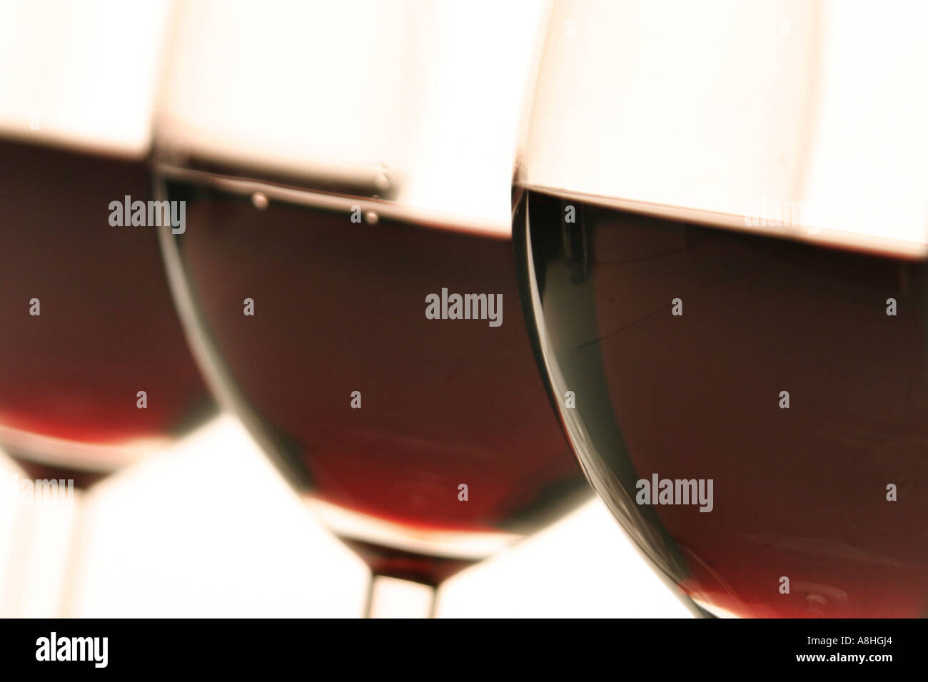 Red wine glass Stock Photo