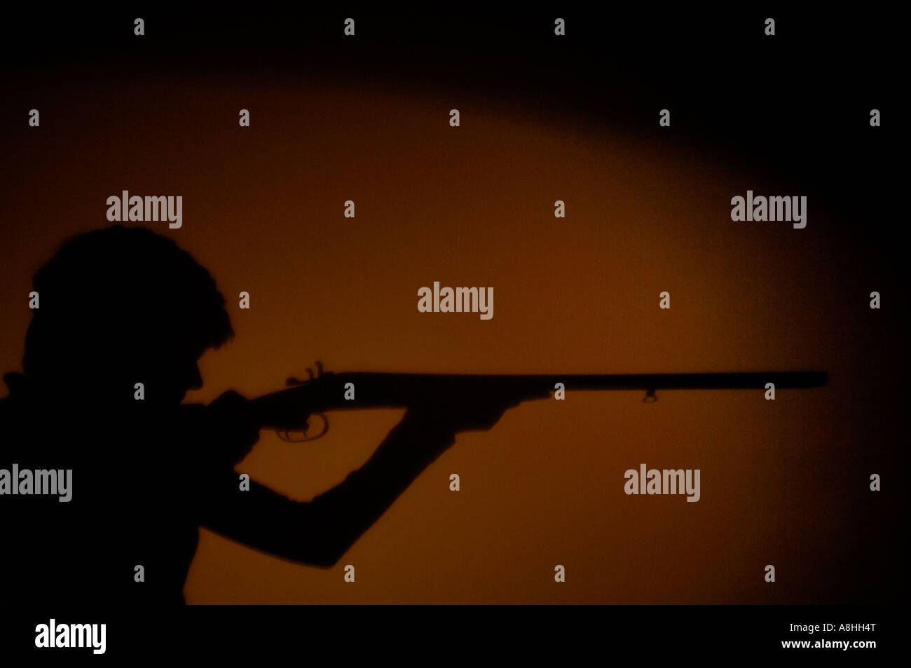Shadow from shooting human Stock Photo - Alamy