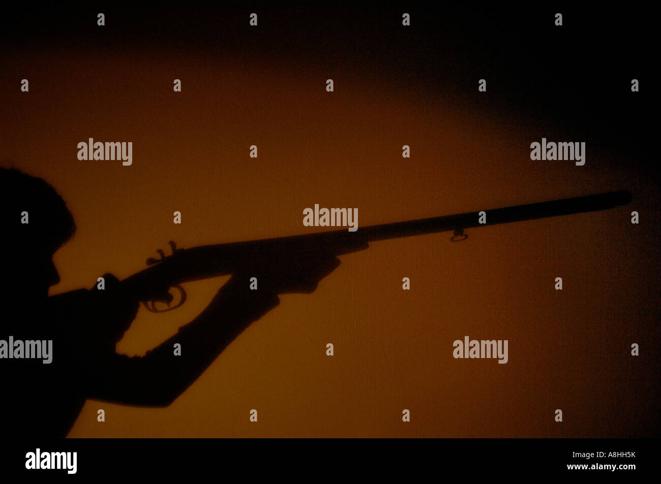 Shadow from shooting human Stock Photo - Alamy