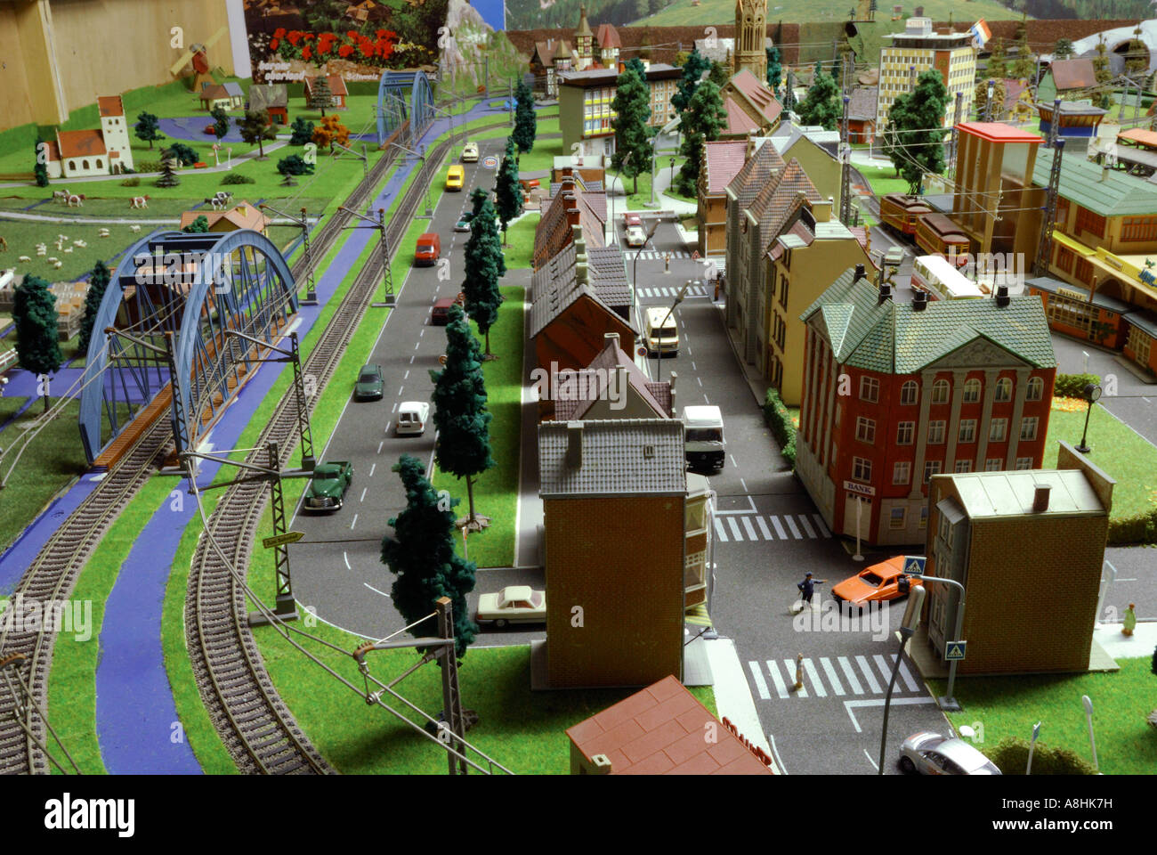 Hobby train on hobbyroom Stock Photo Alamy