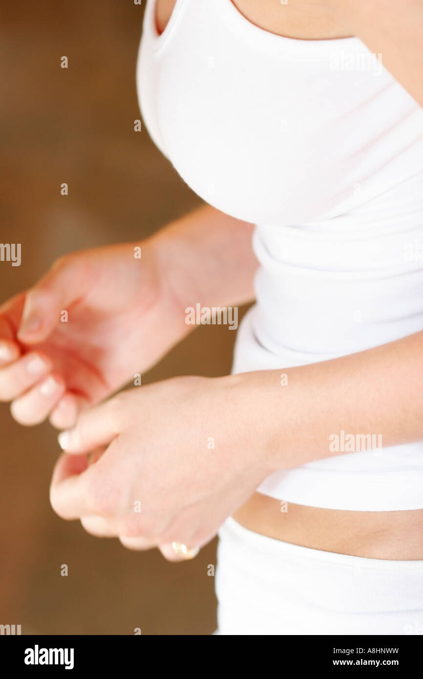 Midsection view young female hi-res stock photography and images - Alamy