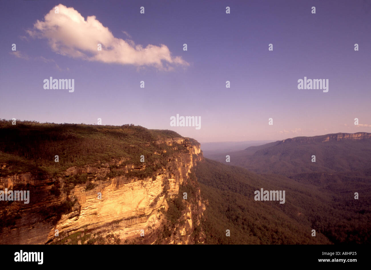 Cliffs of the Grose Valley Blue Mountains New South Wales Australia Stock Photo