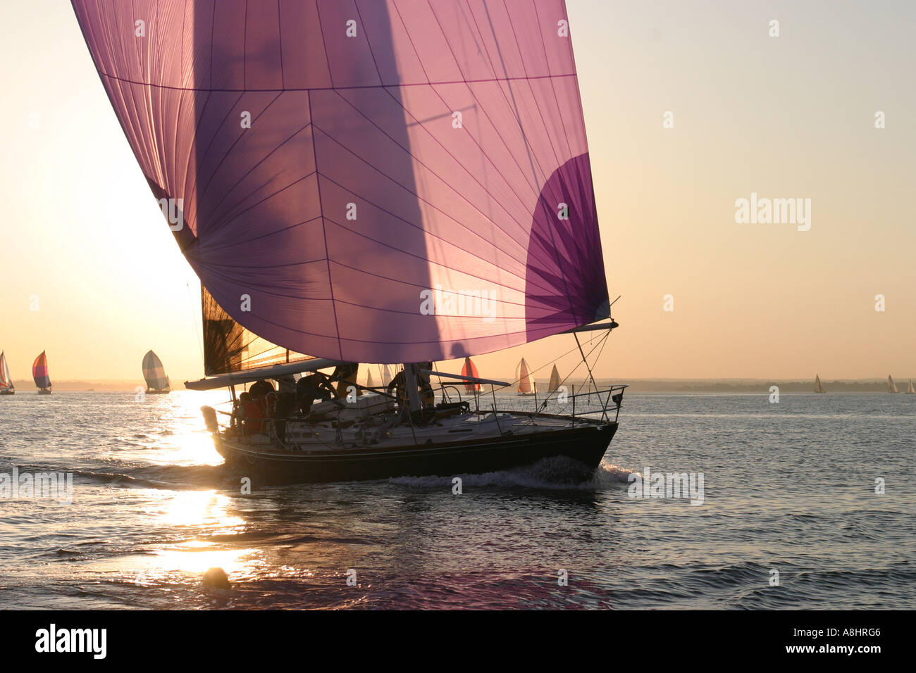 Around Block Island Race 2004 Start Stock Photo Alamy