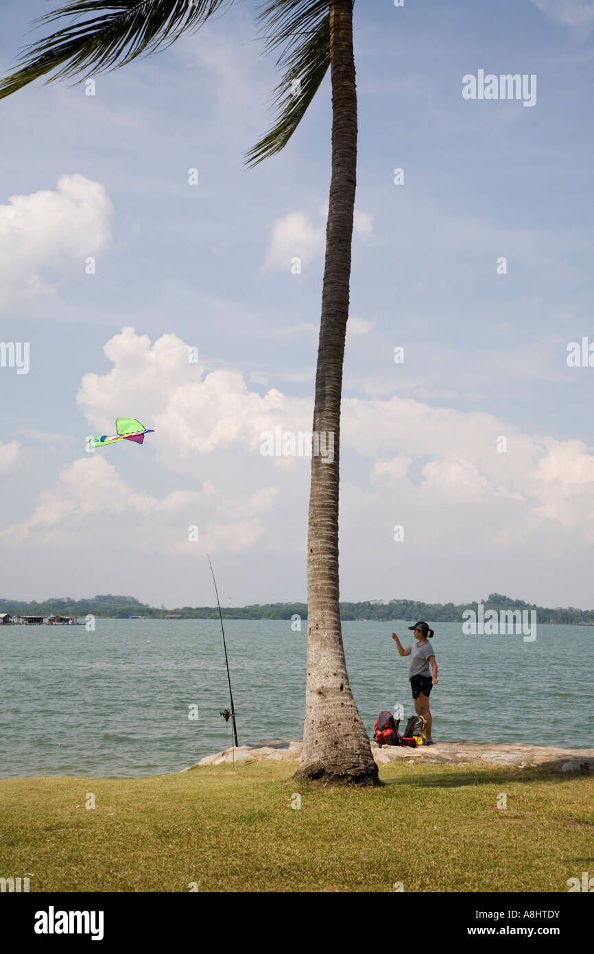 Kite Flying, Singapore Stock Photo Alamy