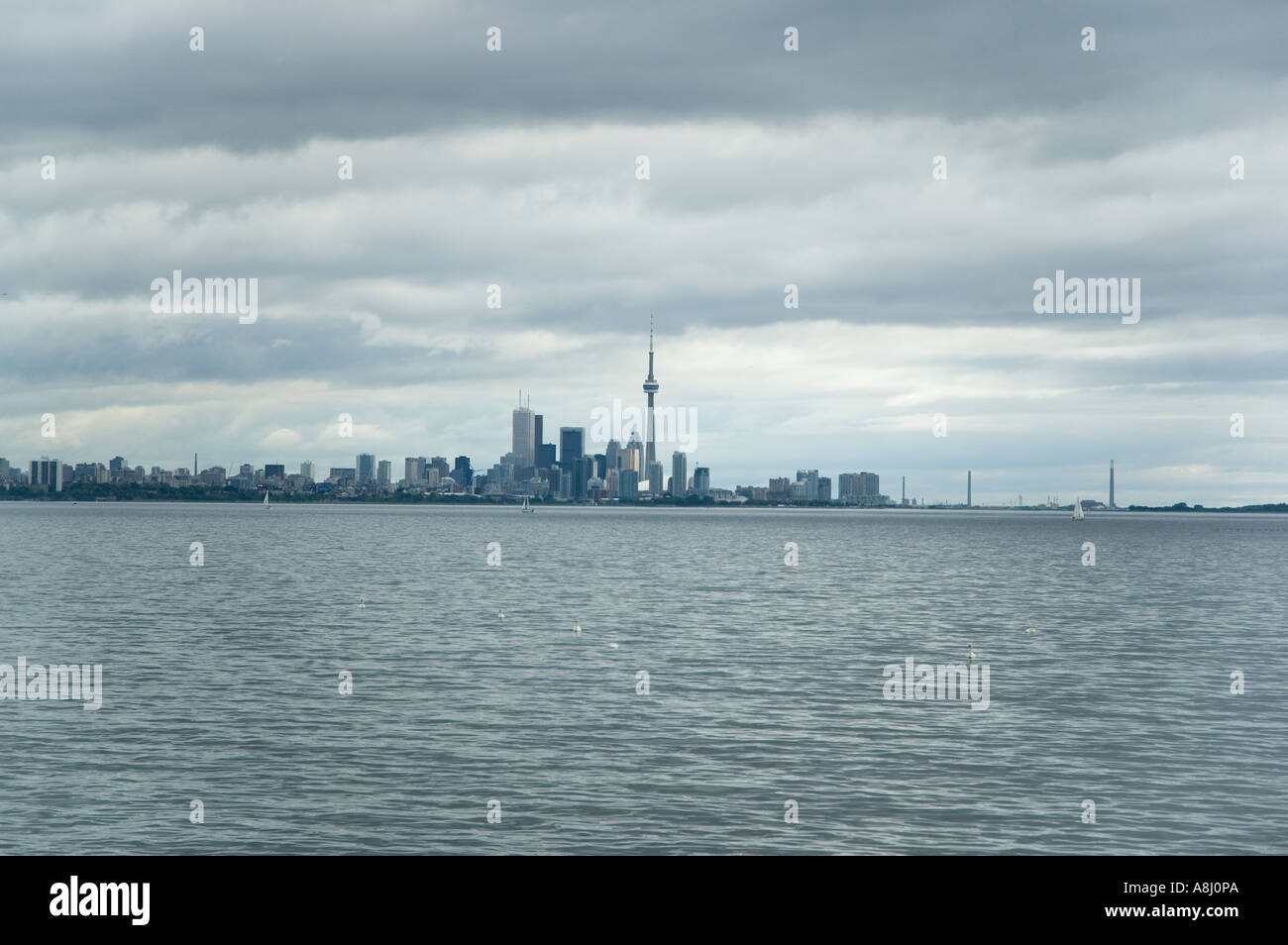 Lake Ontario view on Toronto skyline Stock Photo - Alamy