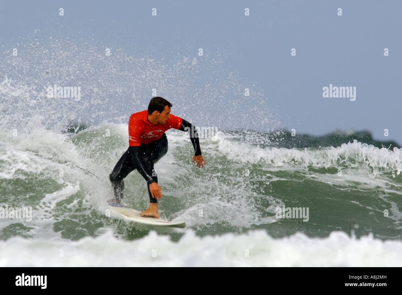 Wave surf contest Scheveningen beach 2006 O Neill rider on the wave or ...