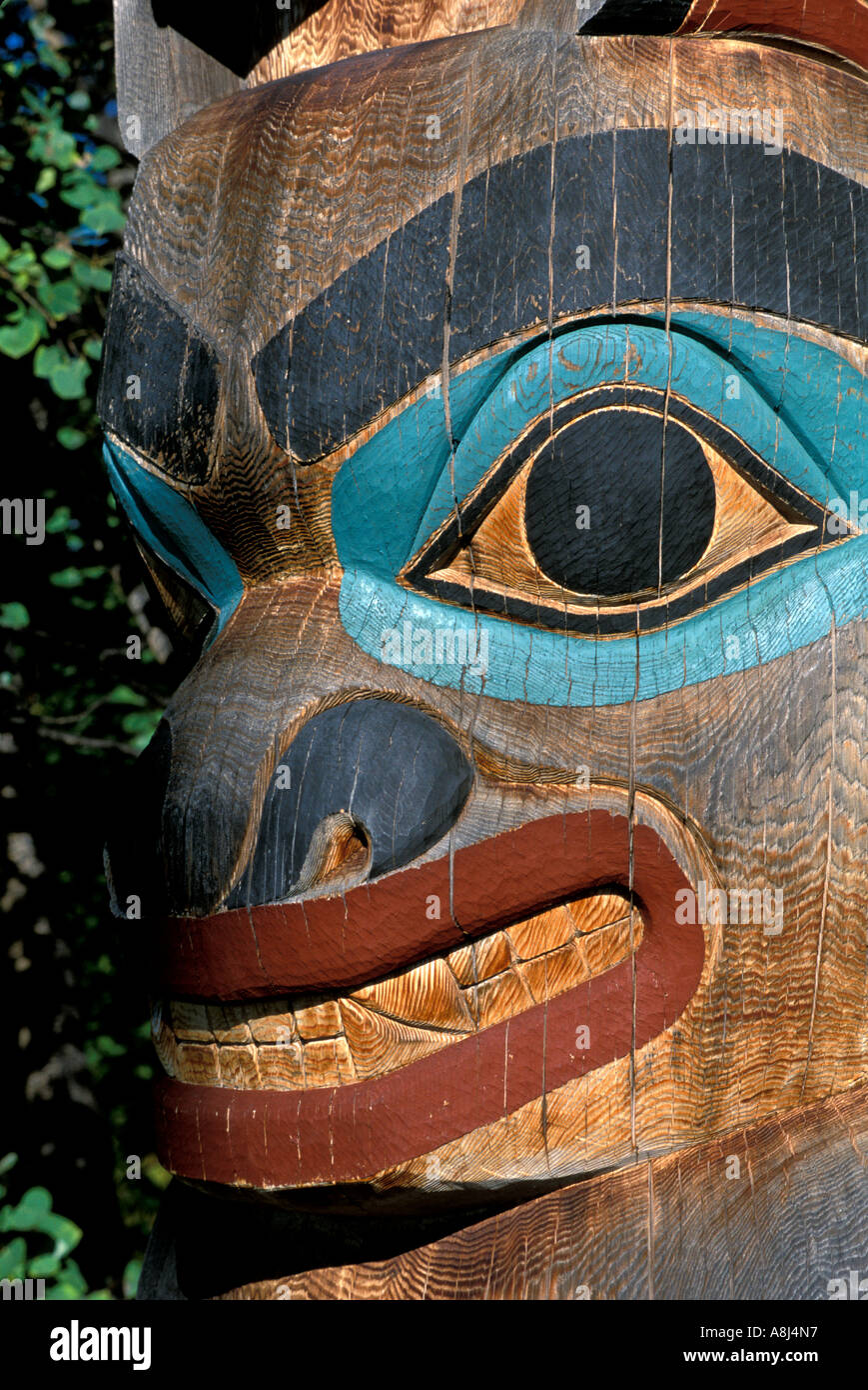 Alaska totem pole Fairbanks Museum Stock Photo - Alamy