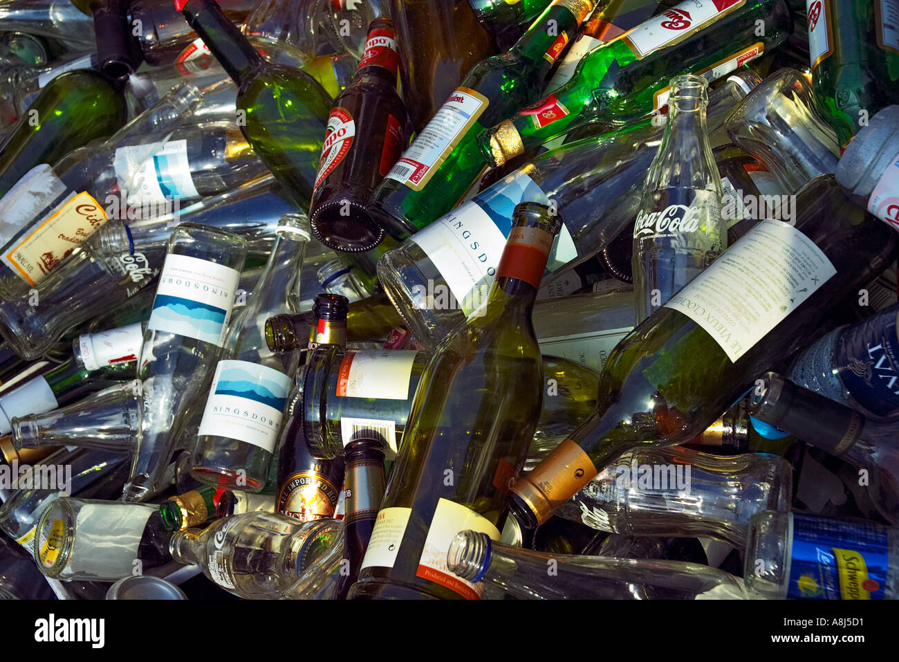 bottle glass recycle recycling environment waste Stock Photo Alamy