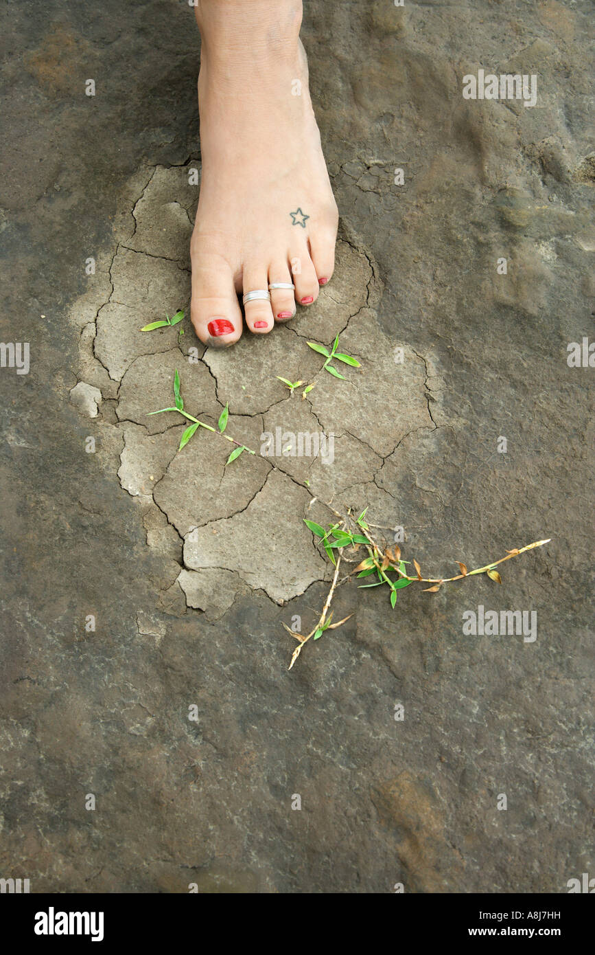 Female on rocky ground hi-res stock photography and images - Alamy