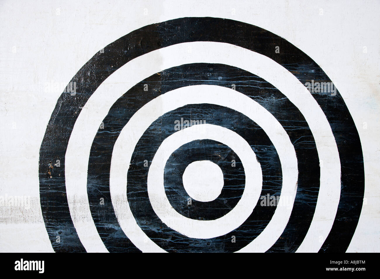 Black and white bullseye target Stock Photo Alamy