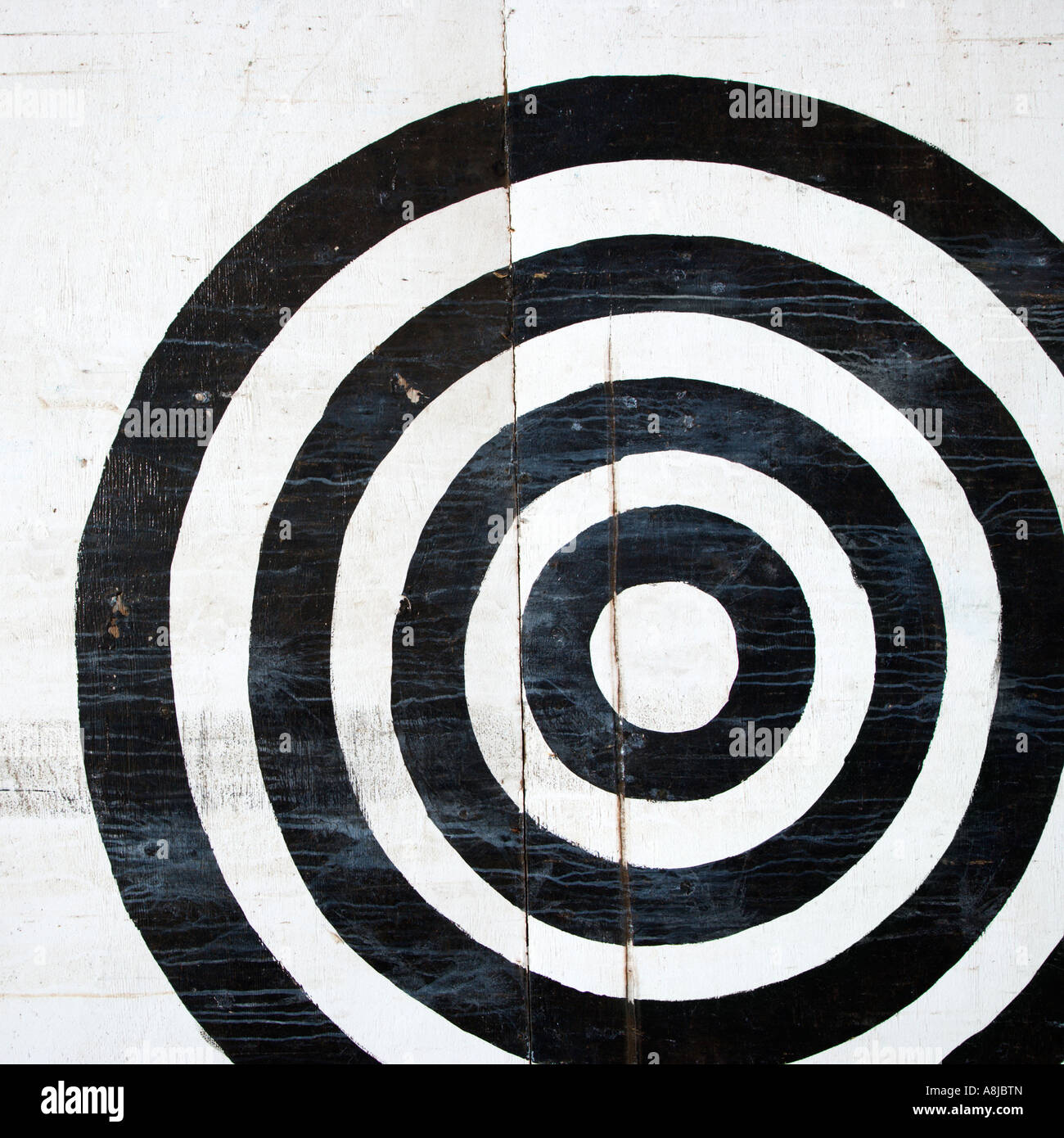 Black and white bullseye target Stock Photo Alamy