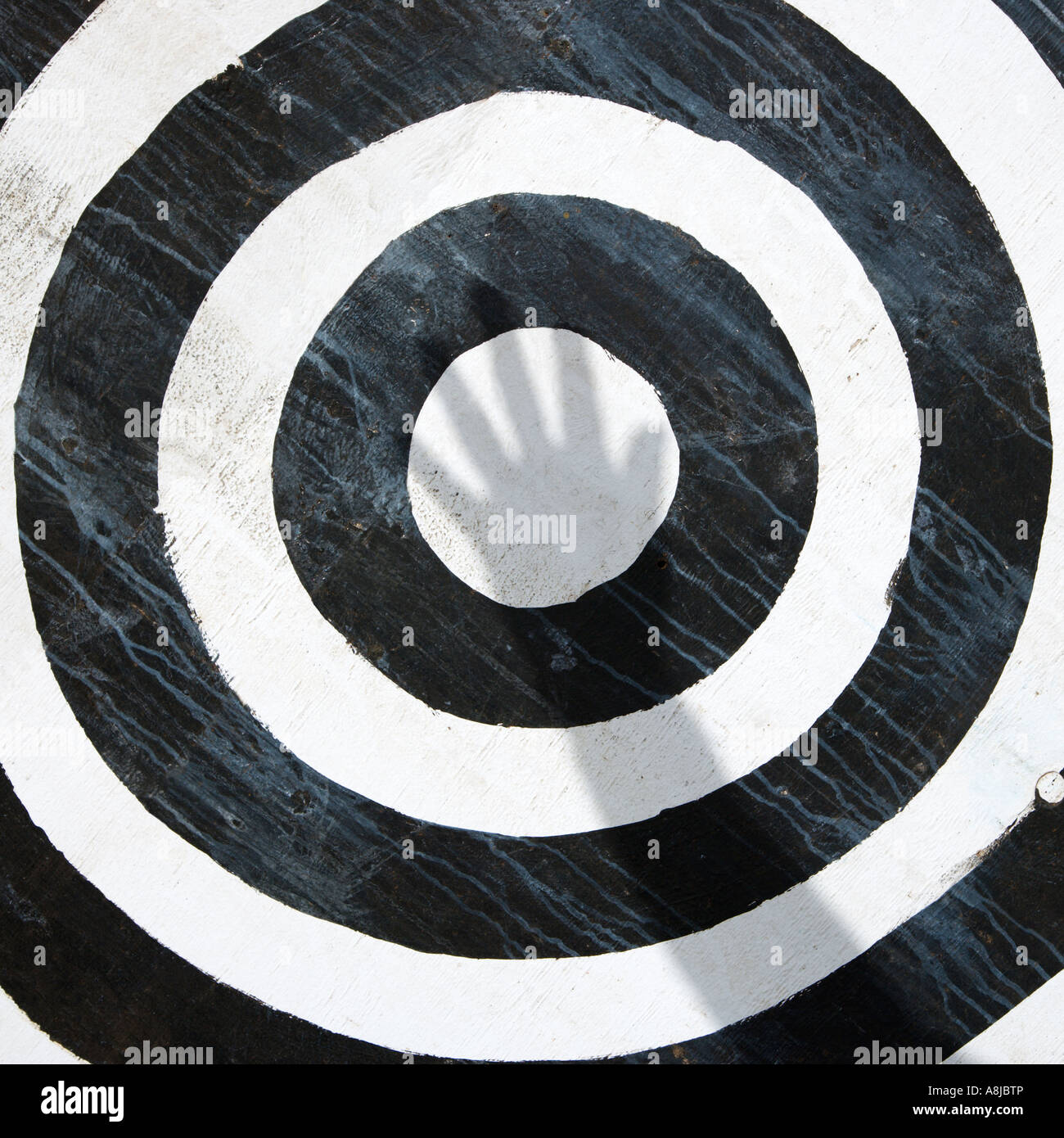 Black and white bullseye target Stock Photo Alamy