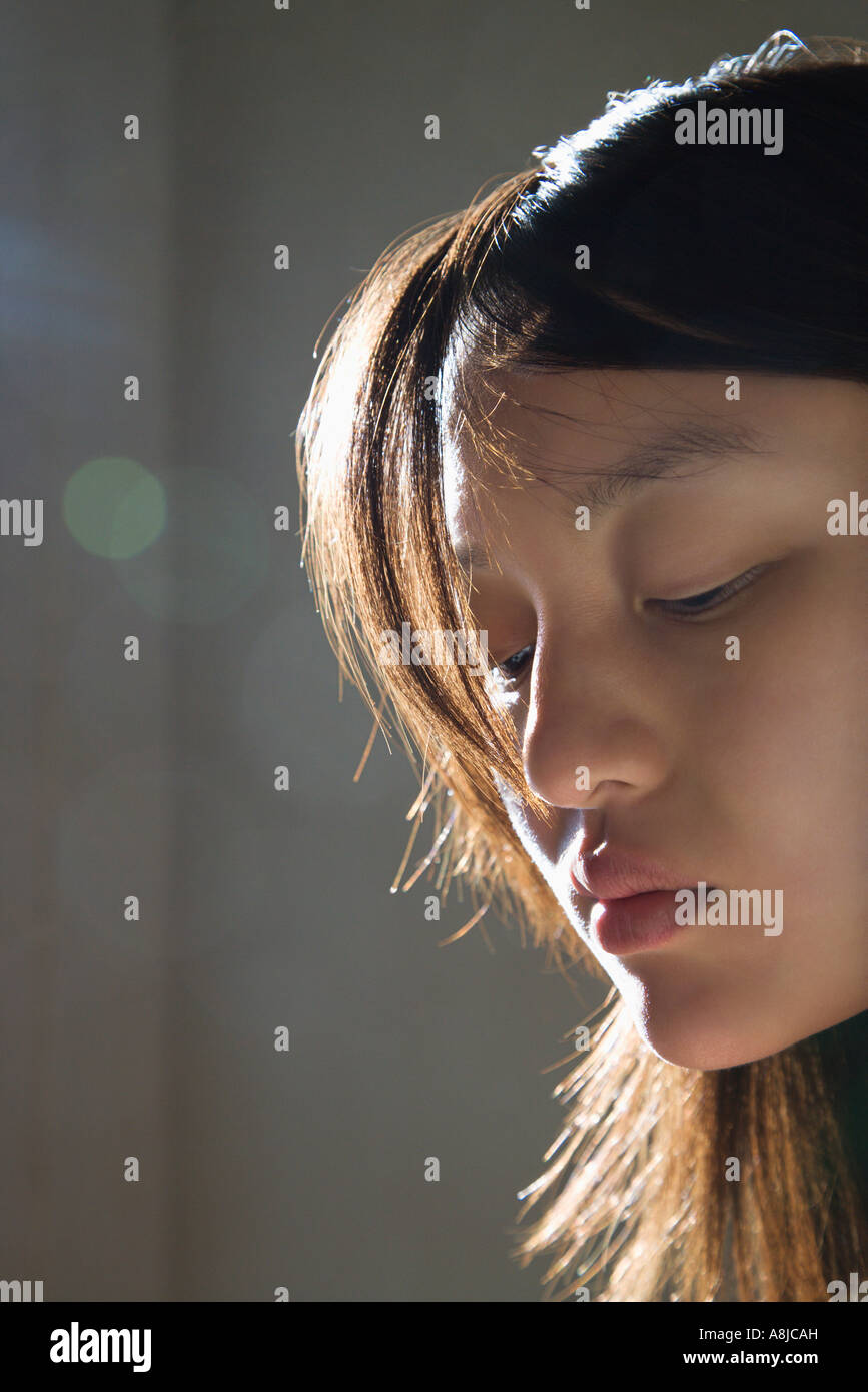 Portrait of pretty young Asian woman Stock Photo - Alamy