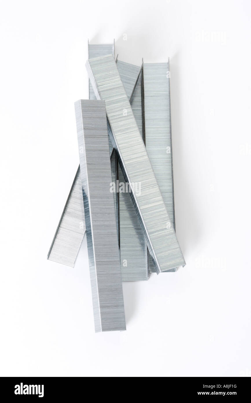 Staples piled together Stock Photo Alamy