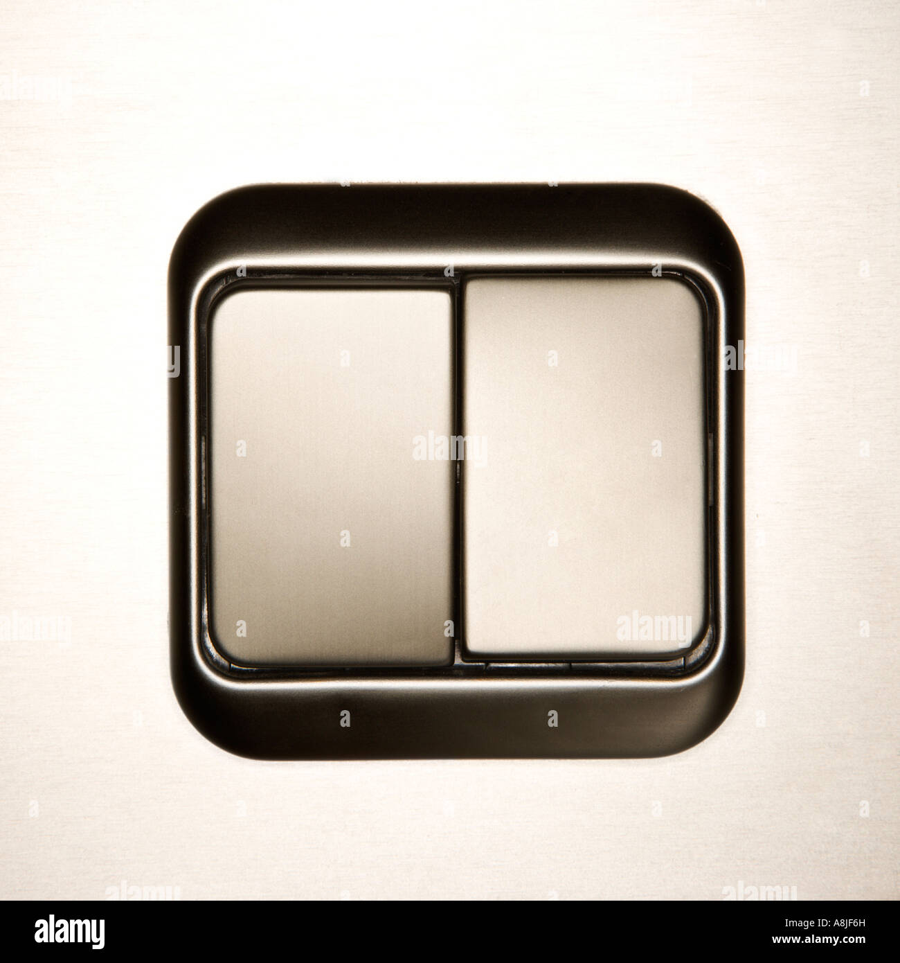 Light switch on wall Stock Photo Alamy