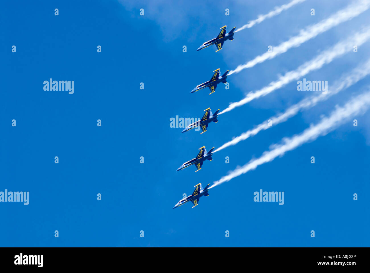 Blue Angels Decending Stock Photo