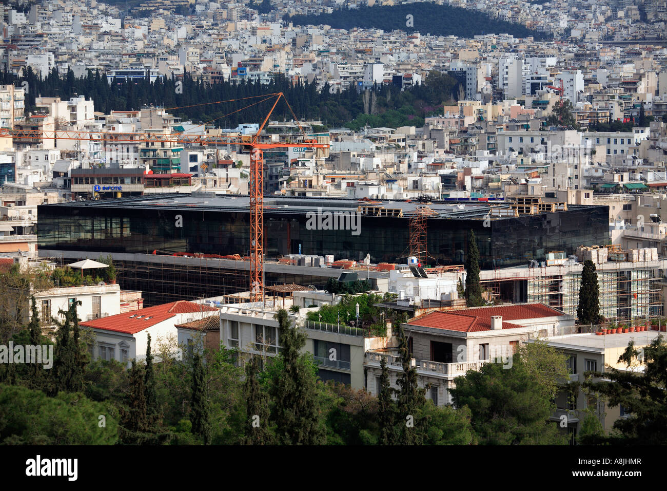 GREECE ATTICA ATHENS THE NEW ACROPOLIS MUSEUM UNDER CONSTRUCTION Stock