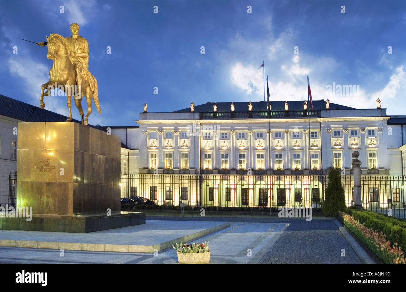 The Governor s Palace Warsaw Stock Photo Alamy