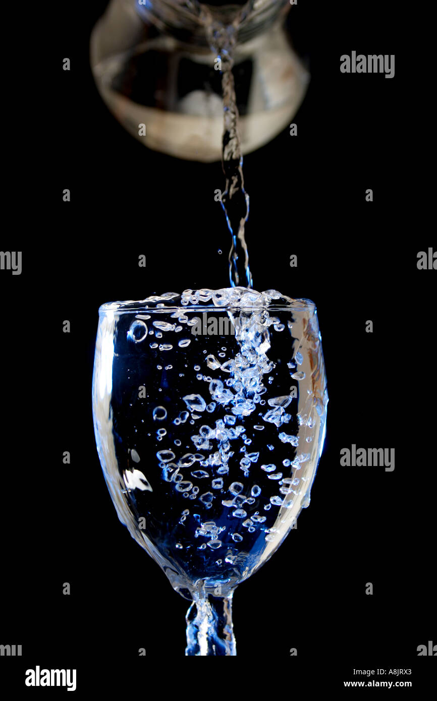 Water bubbles in wine glass Stock Photo Alamy