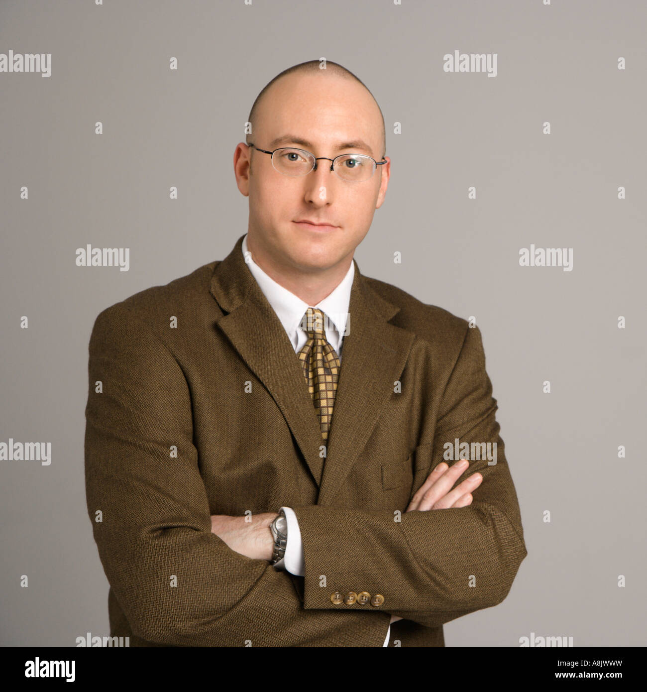 Half length portrait of mid adult Caucasian businessman Stock Photo - Alamy