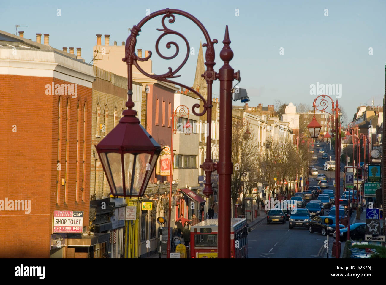 UK england london surrey surbiton high street Stock Photo - Alamy