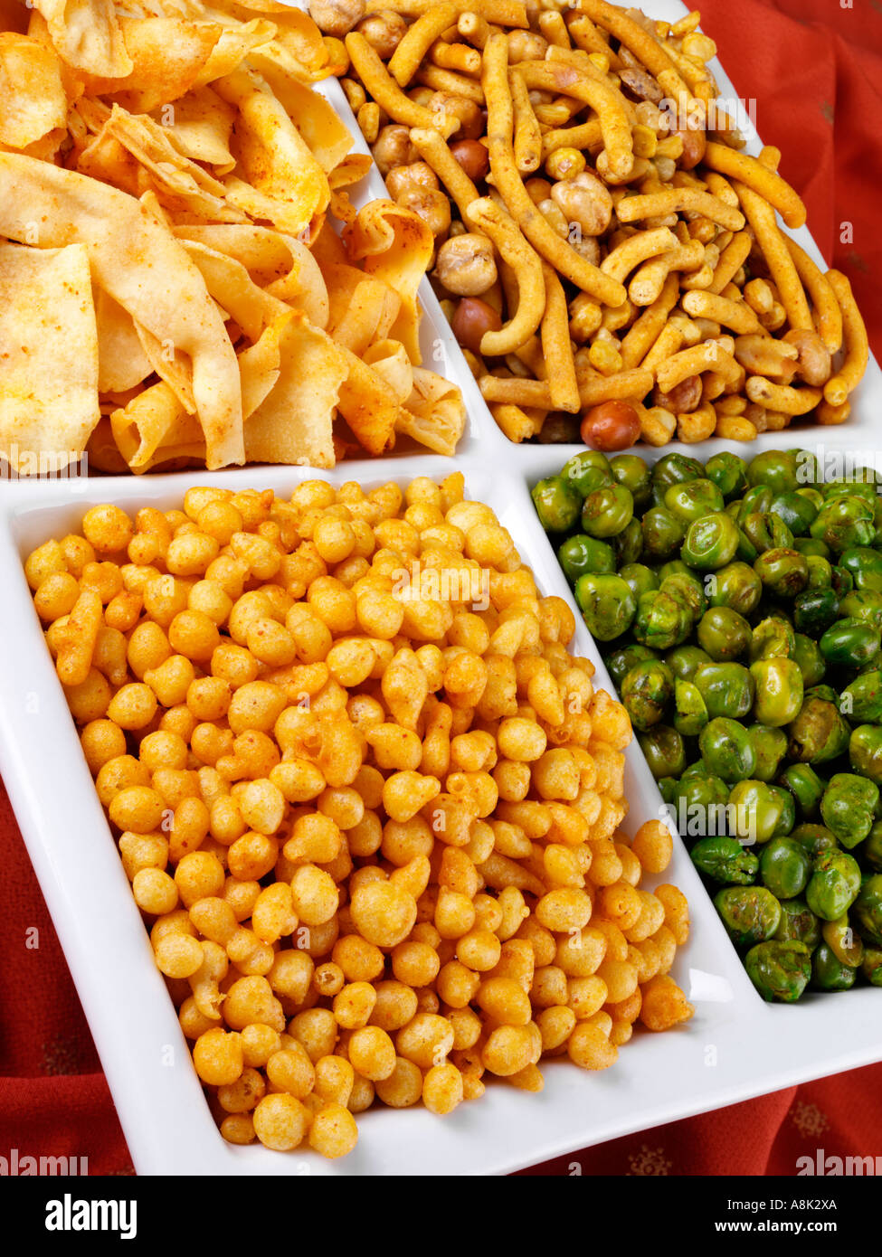 INDIAN SNACK SELECTION Stock Photo Alamy