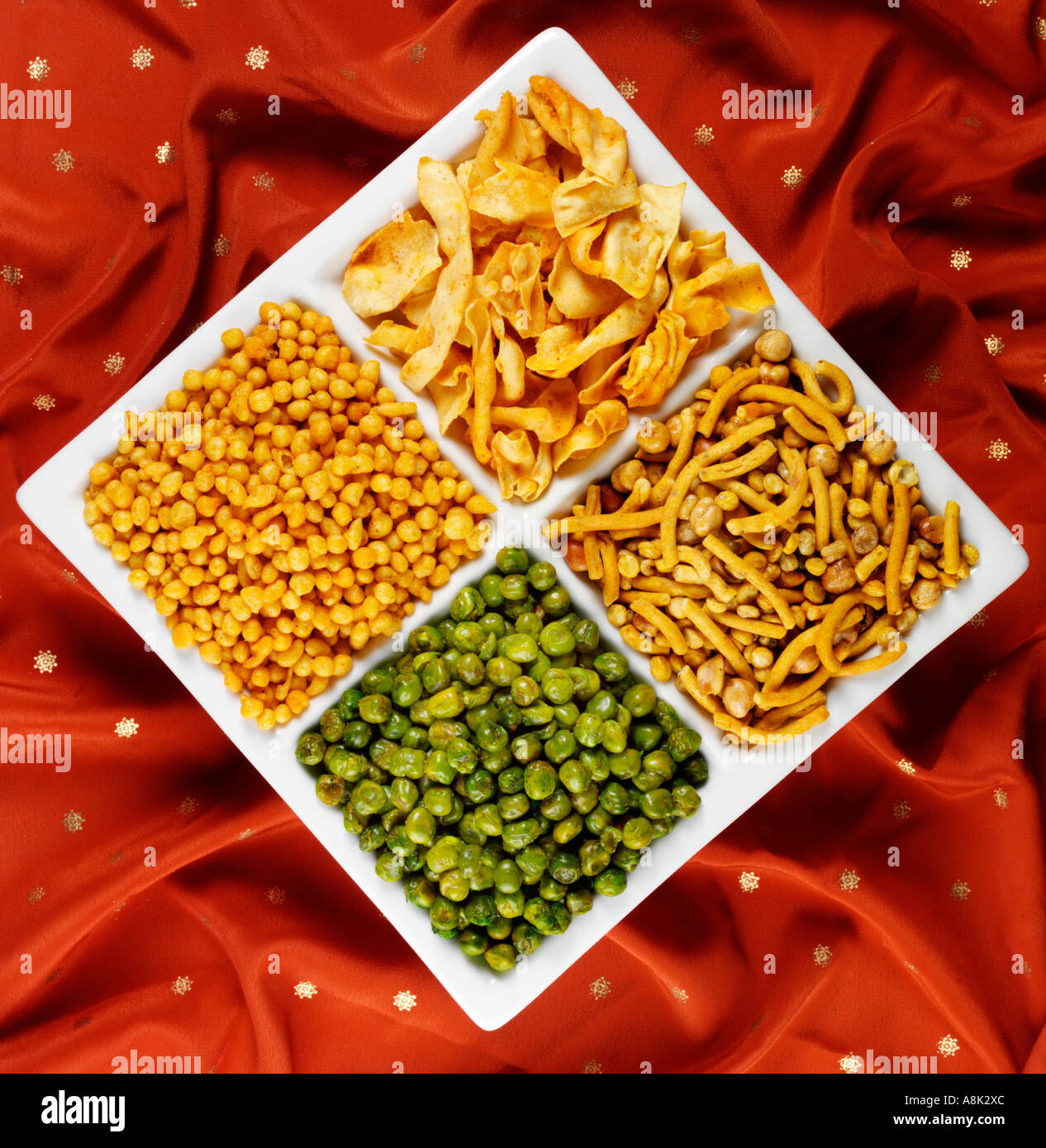 INDIAN SNACK SELECTION Stock Photo Alamy