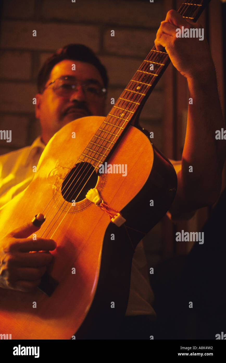 Man playing guitar in church hires stock photography and images Alamy
