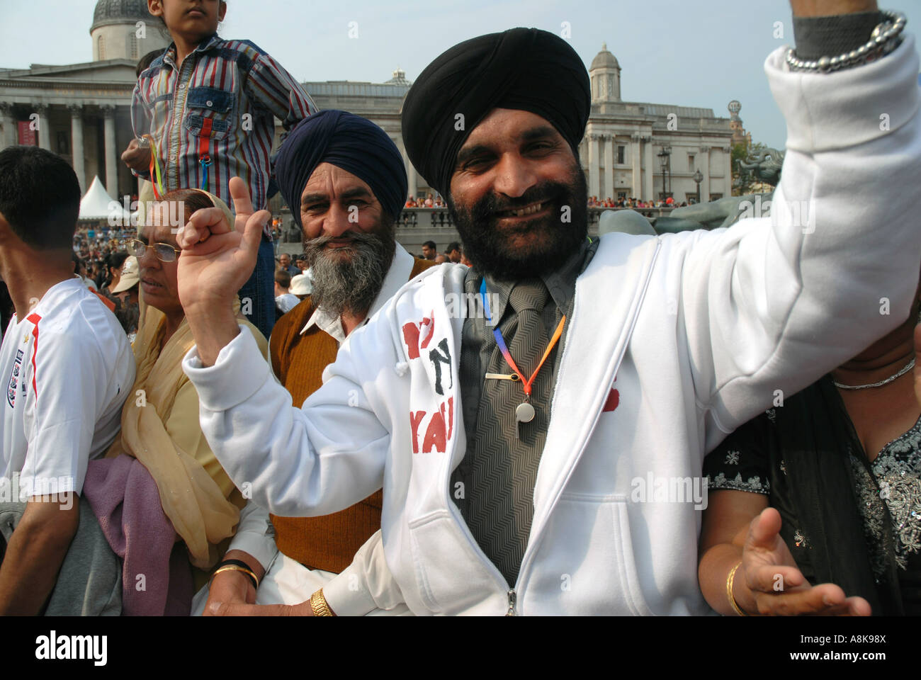 Celebration of Hindu and sikh festival of Vaisakhi in Trafalgar Square